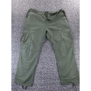 Artform Pants Women Size XL Green‎ Button Fly Cargo Military Ripstop Streetwear